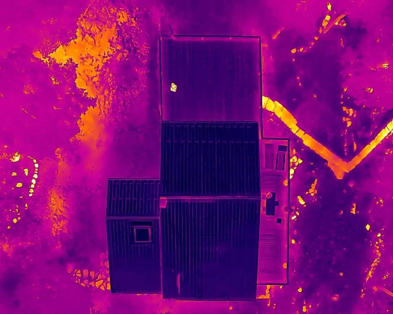 Thermographie infrarouge par drone